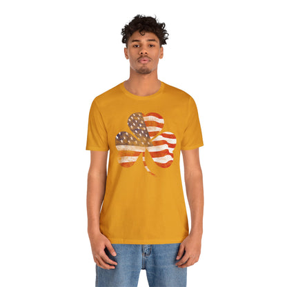 Lucky Land of Liberty: Shamrock Flag Shirt