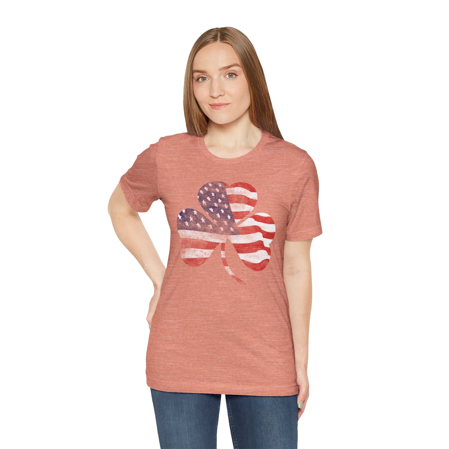 Lucky Land of Liberty: Shamrock Flag Shirt