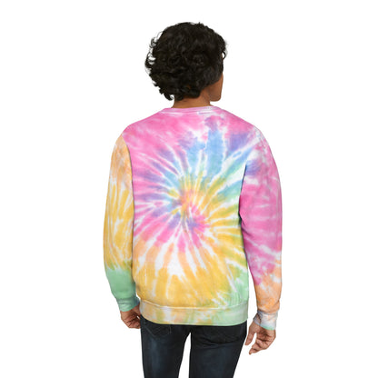 Purr-fectly Cozy: Cat Burrito Bliss Tie-Dye Sweatshirt