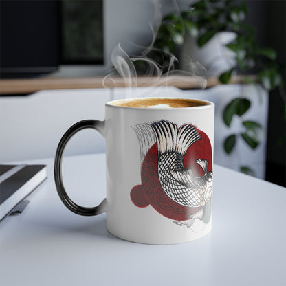 Tranquil Sips: Koi Fish Coffee Companion