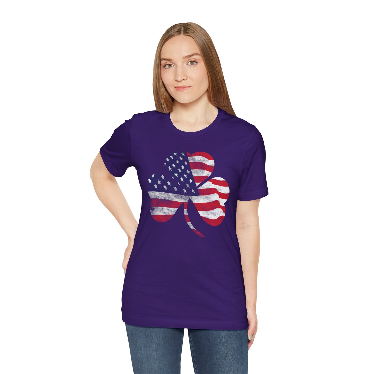 Lucky Land of Liberty: Shamrock Flag Shirt