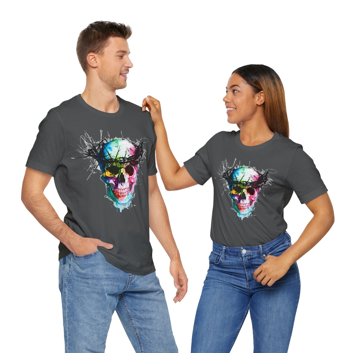 Glowing Grin: Radiant Skull Tee