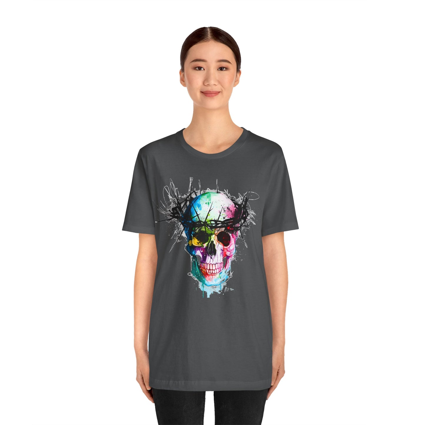 Glowing Grin: Radiant Skull Tee