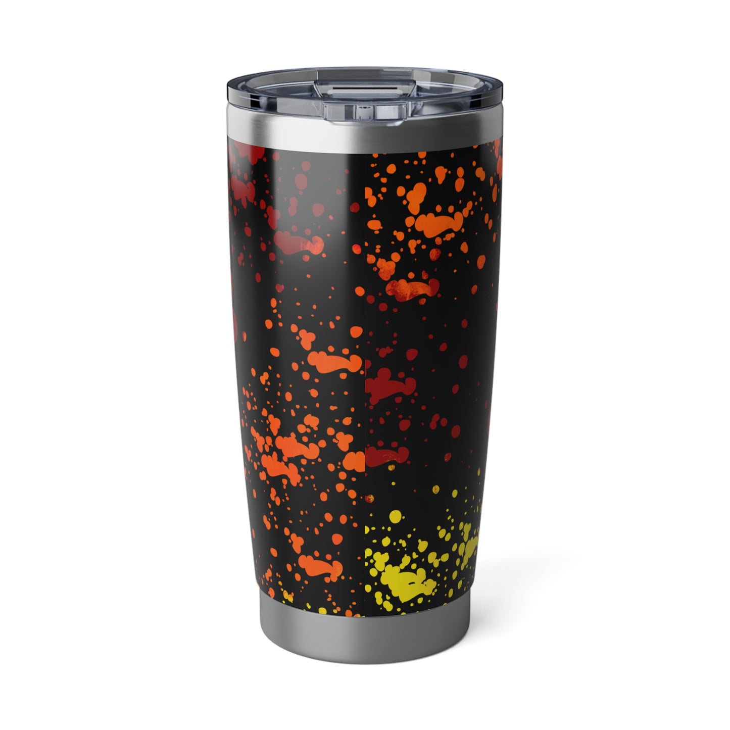 Blazing Paws: Fiery Dog Paw Tumbler