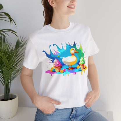 Ducky Delights: Quackin' Good Ice Cream Tee