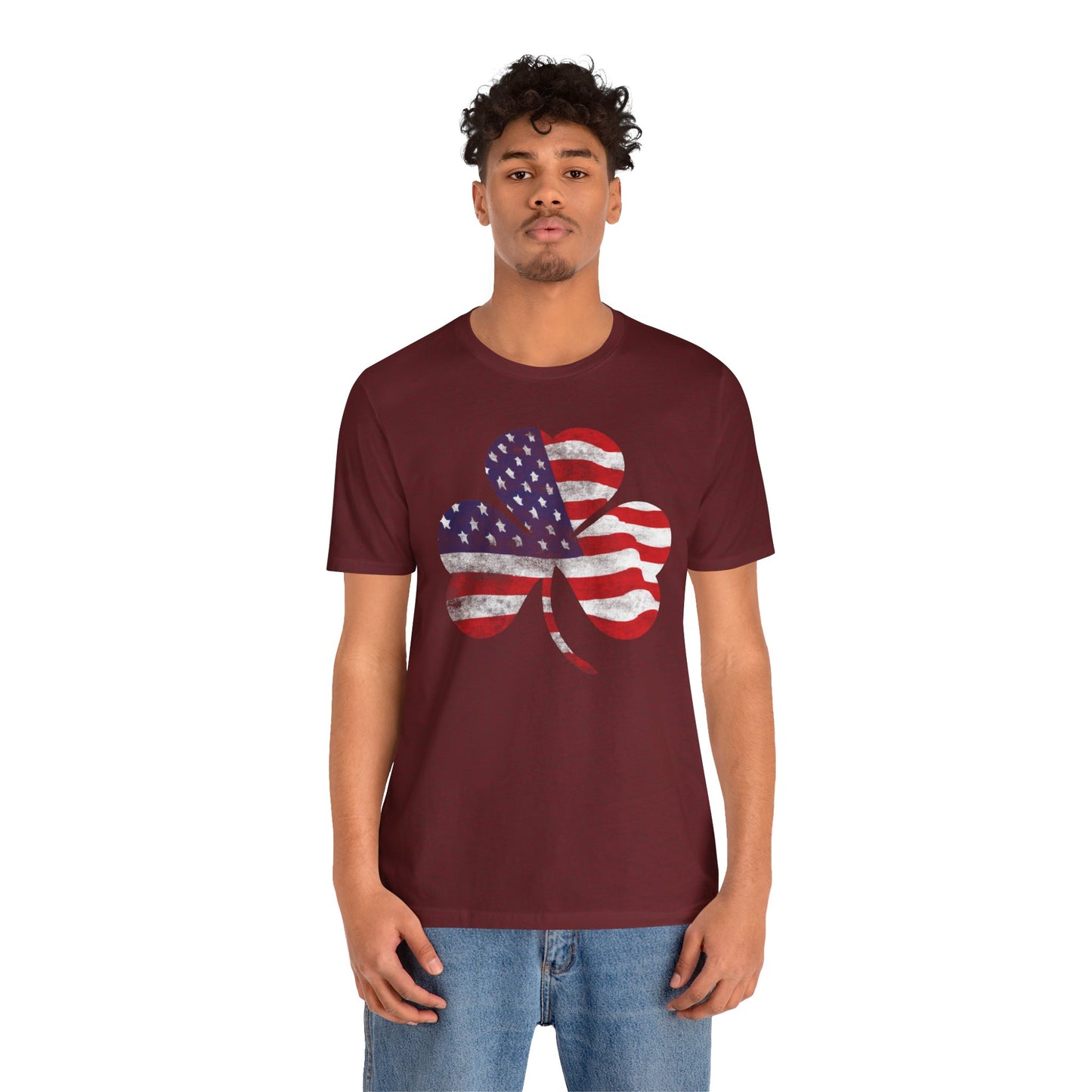 Lucky Land of Liberty: Shamrock Flag Shirt