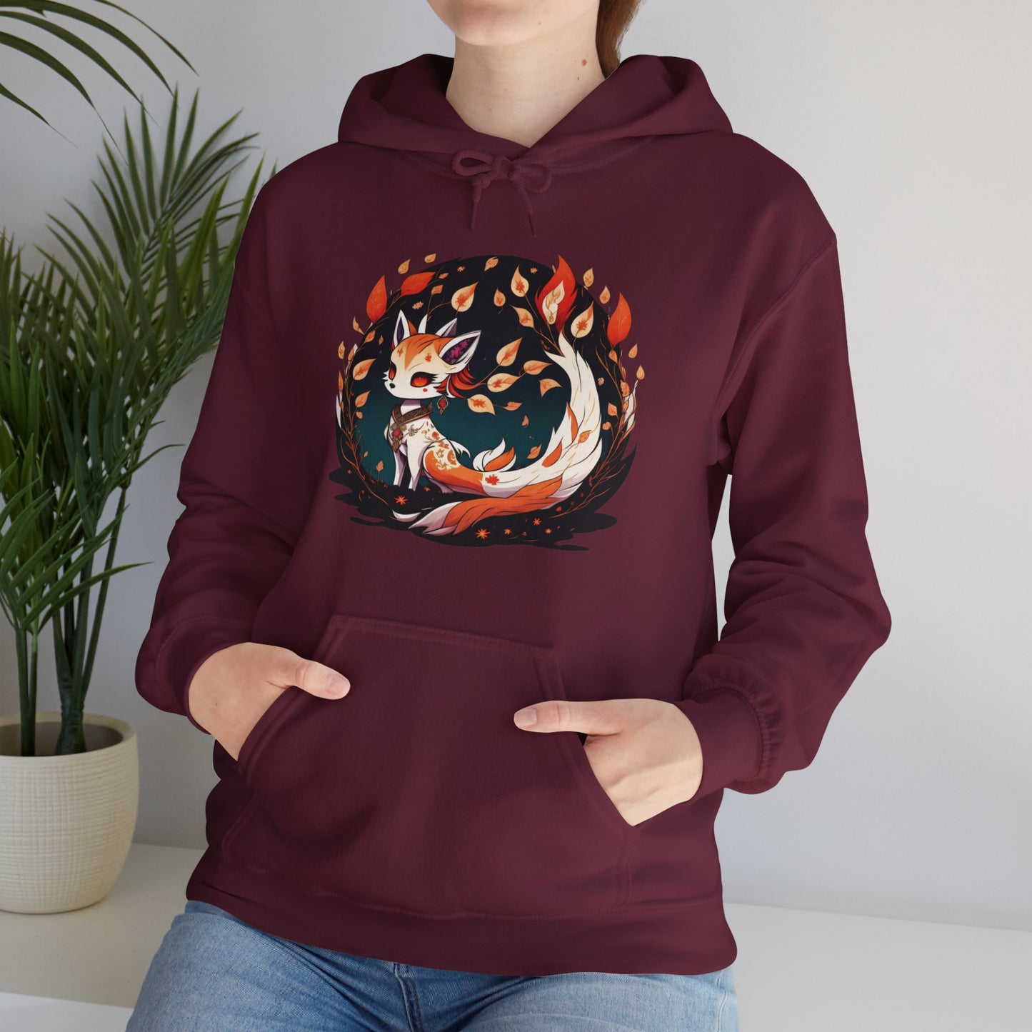 Flaming Blaze of the Mystic Fox hoodie