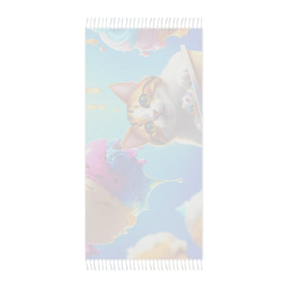 Ice cream cat beach towel