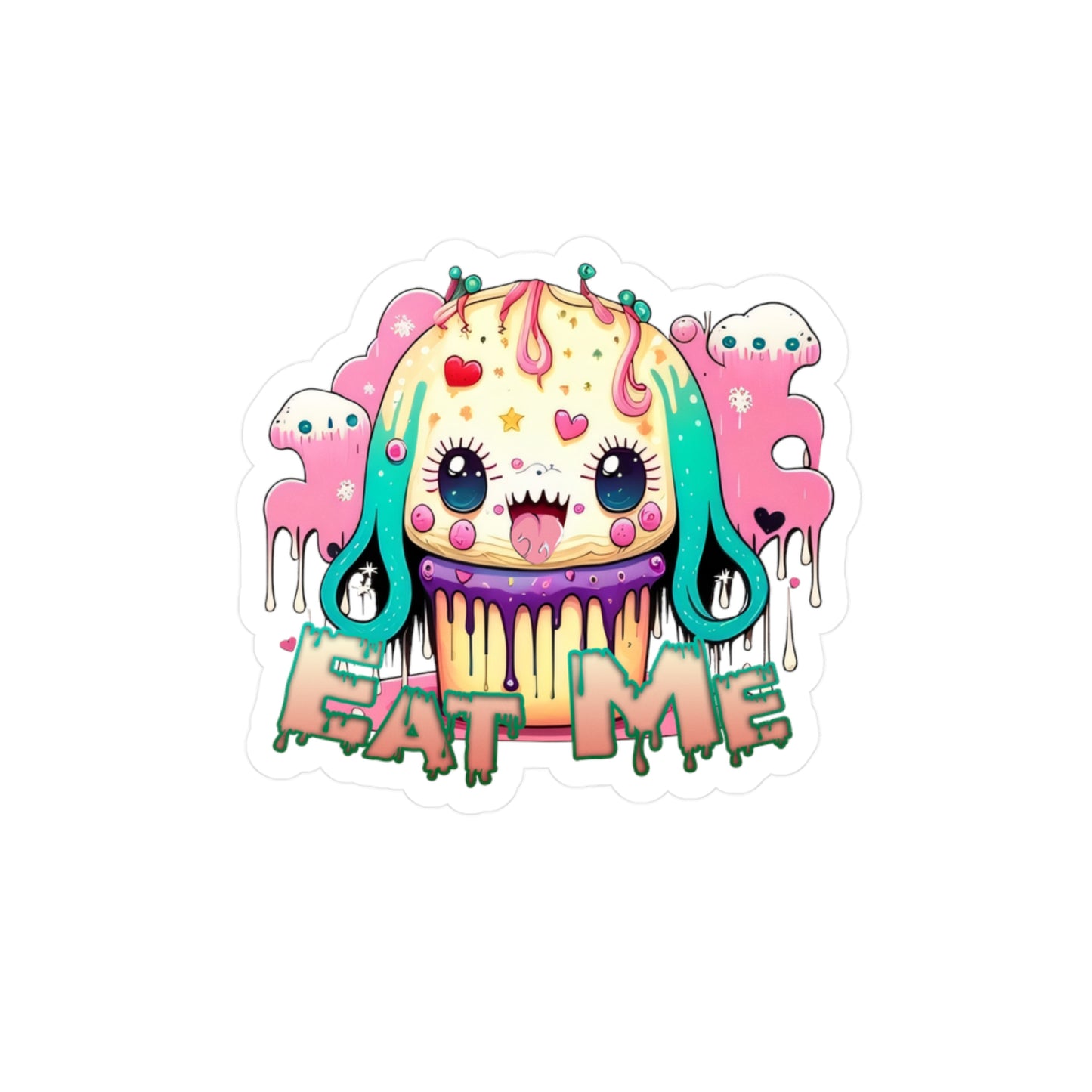 Eat Me Cupcake Vinyl Decals