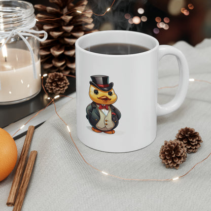 Duck Brigade: Feathered Aristocrat Duck Mug