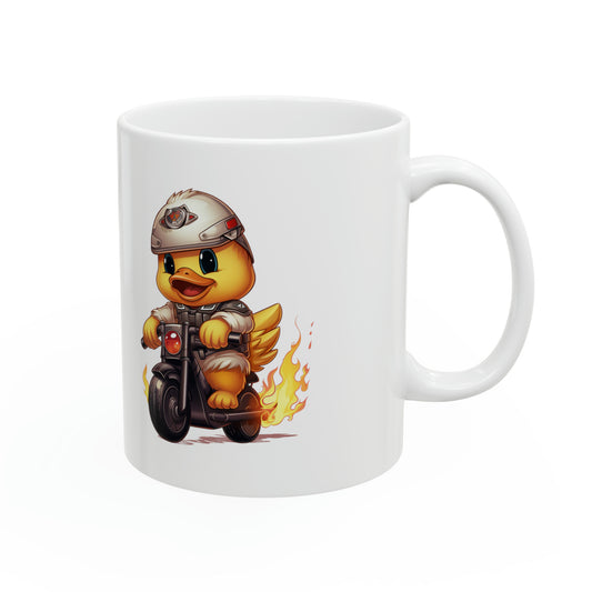 Duck Brigade: Quackin' Cruiser Motorcycle Duck Mug