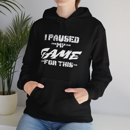 Game Pause Moment: Hoodie of Real-World Interruption