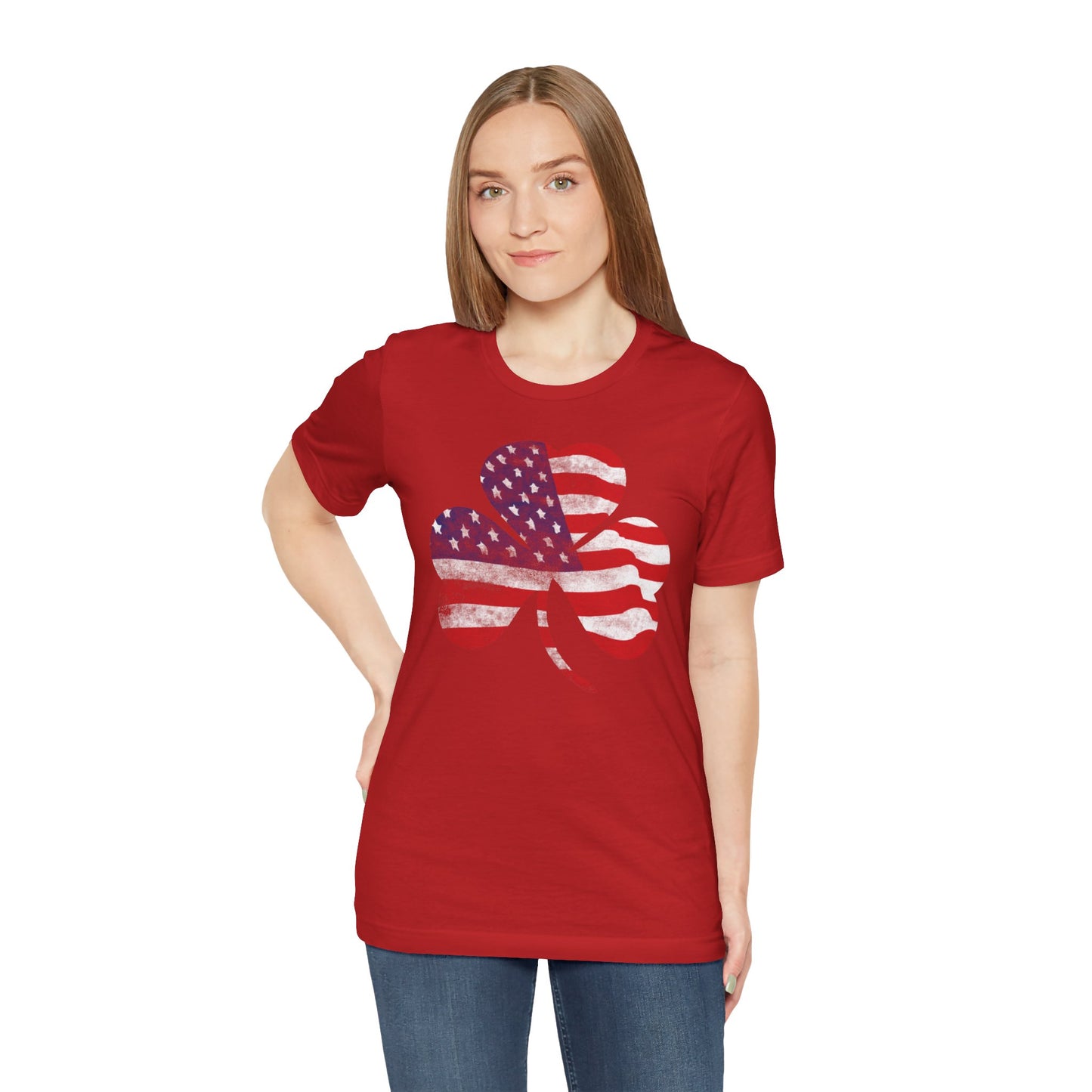 Lucky Land of Liberty: Shamrock Flag Shirt