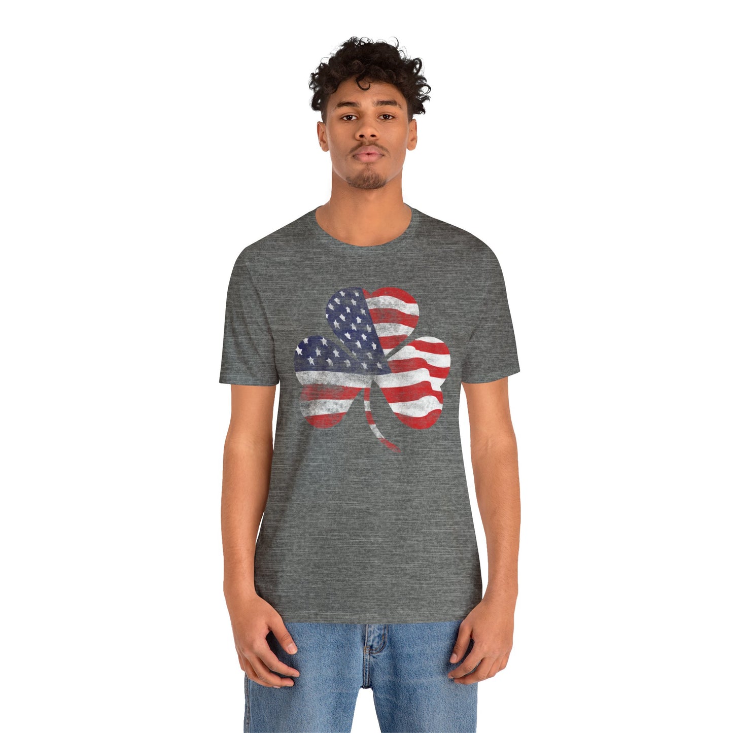 Lucky Land of Liberty: Shamrock Flag Shirt