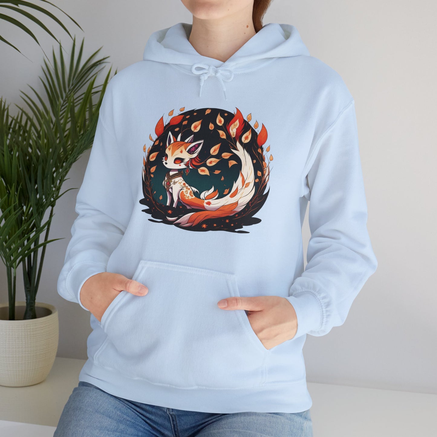 Flaming Blaze of the Mystic Fox hoodie