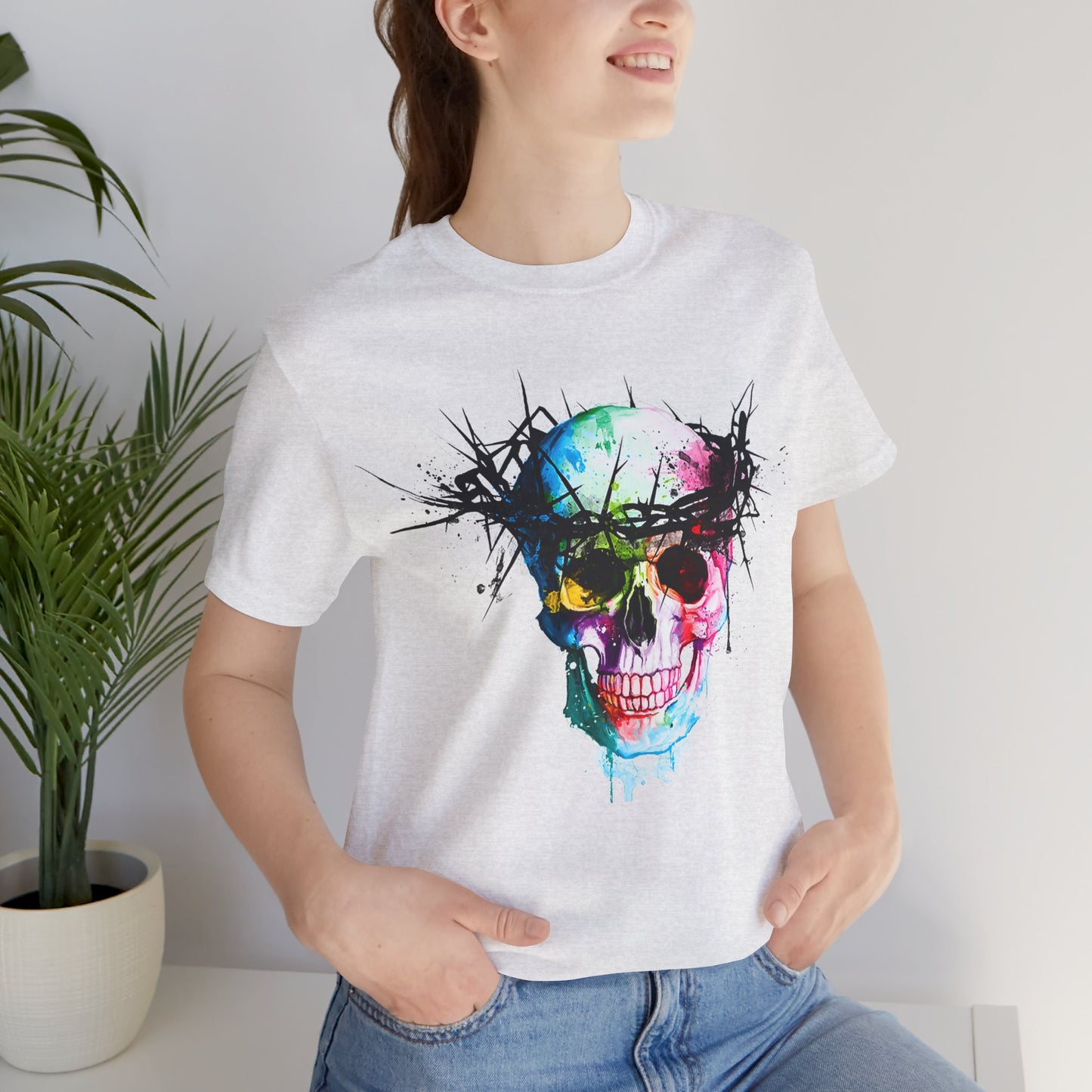 Glowing Grin: Radiant Skull Tee