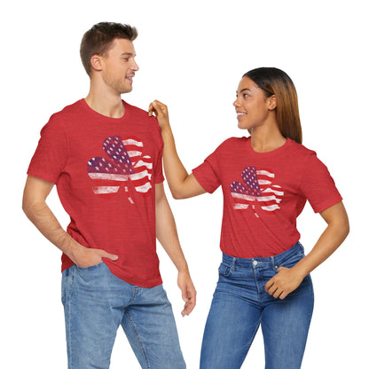 Lucky Land of Liberty: Shamrock Flag Shirt