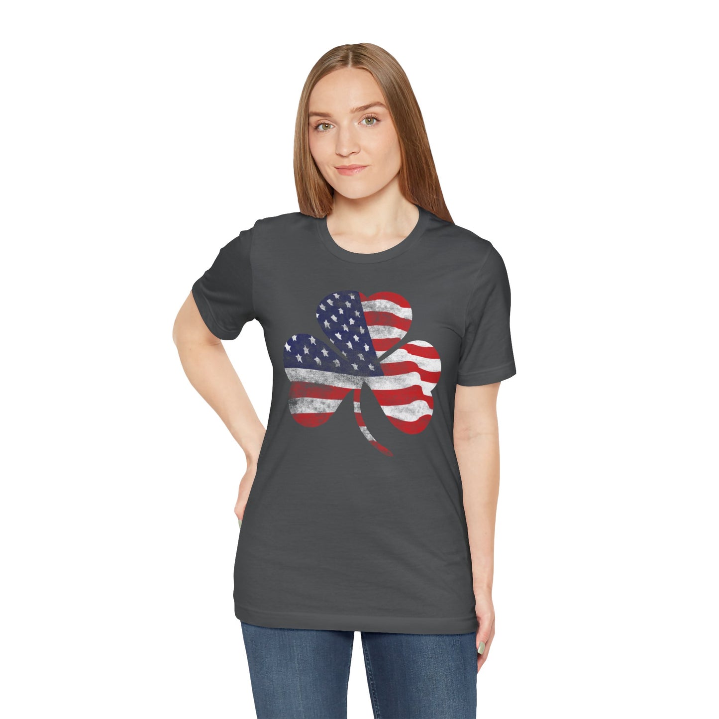 Lucky Land of Liberty: Shamrock Flag Shirt