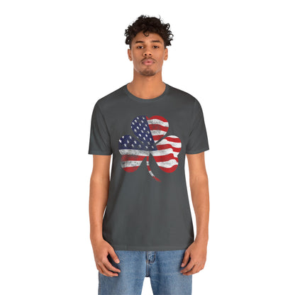 Lucky Land of Liberty: Shamrock Flag Shirt