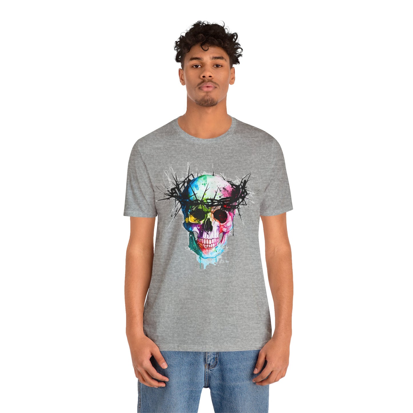 Glowing Grin: Radiant Skull Tee