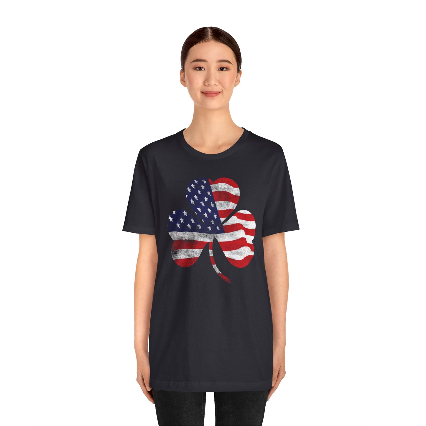 Lucky Land of Liberty: Shamrock Flag Shirt