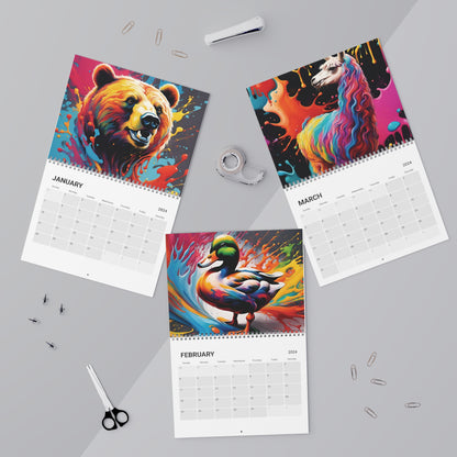 Animal Chromatics : A Vivid Splash Calendar