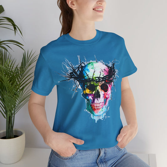 Glowing Grin: Radiant Skull Tee