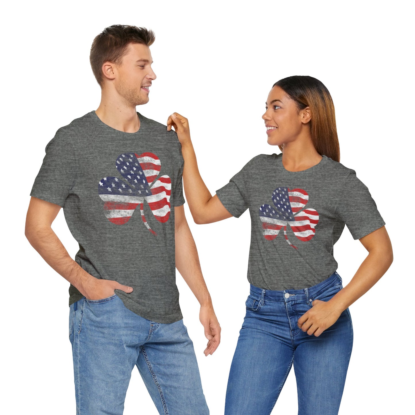 Lucky Land of Liberty: Shamrock Flag Shirt