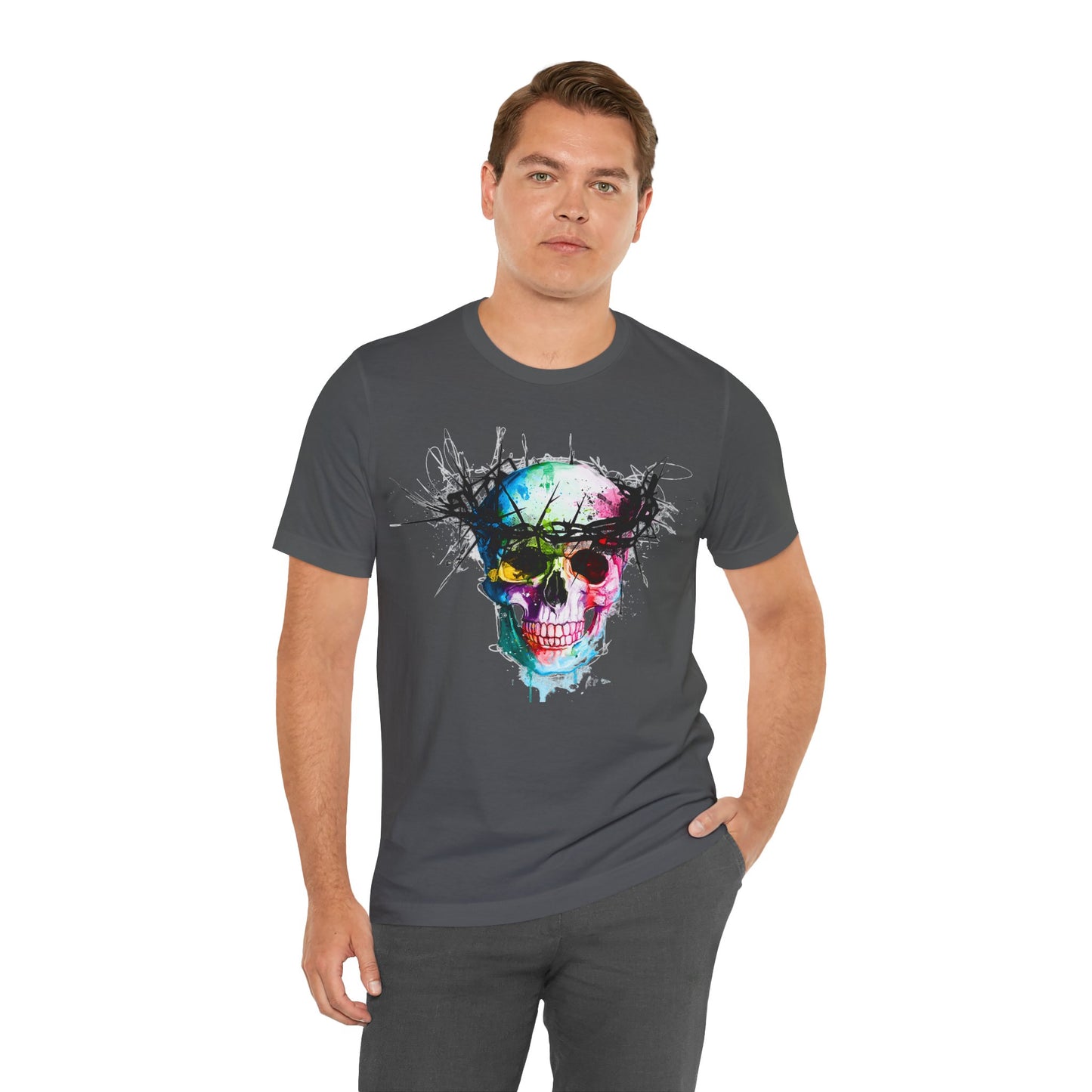 Glowing Grin: Radiant Skull Tee