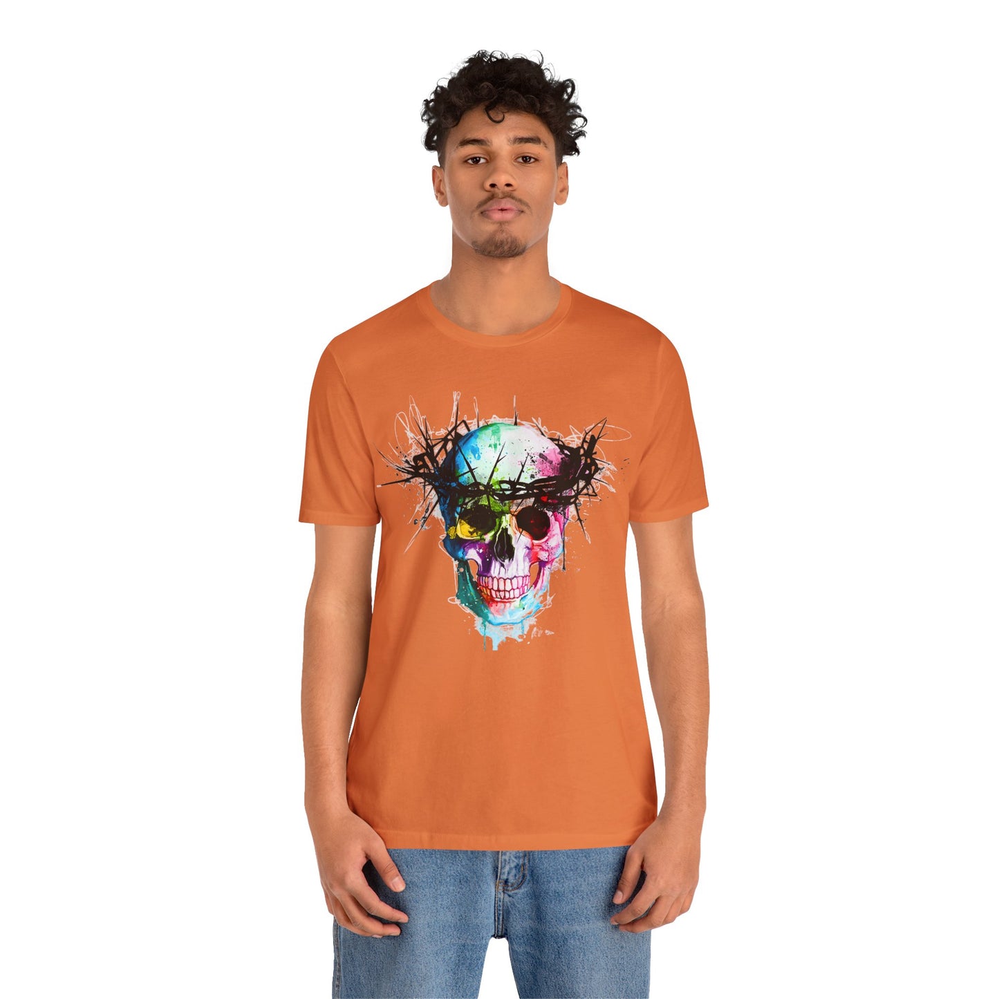 Glowing Grin: Radiant Skull Tee