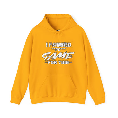 Game Pause Moment: Hoodie of Real-World Interruption