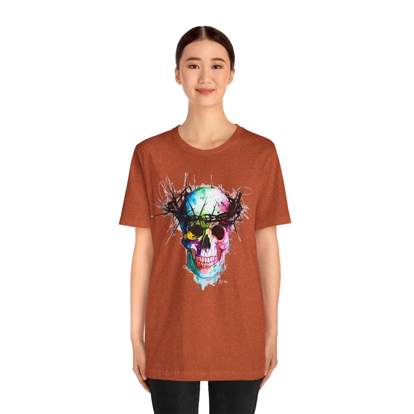 Glowing Grin: Radiant Skull Tee