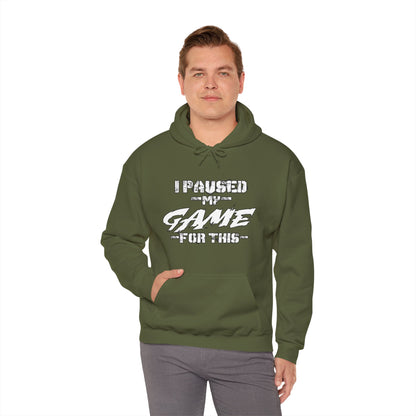 Game Pause Moment: Hoodie of Real-World Interruption