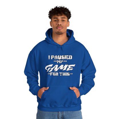 Game Pause Moment: Hoodie of Real-World Interruption