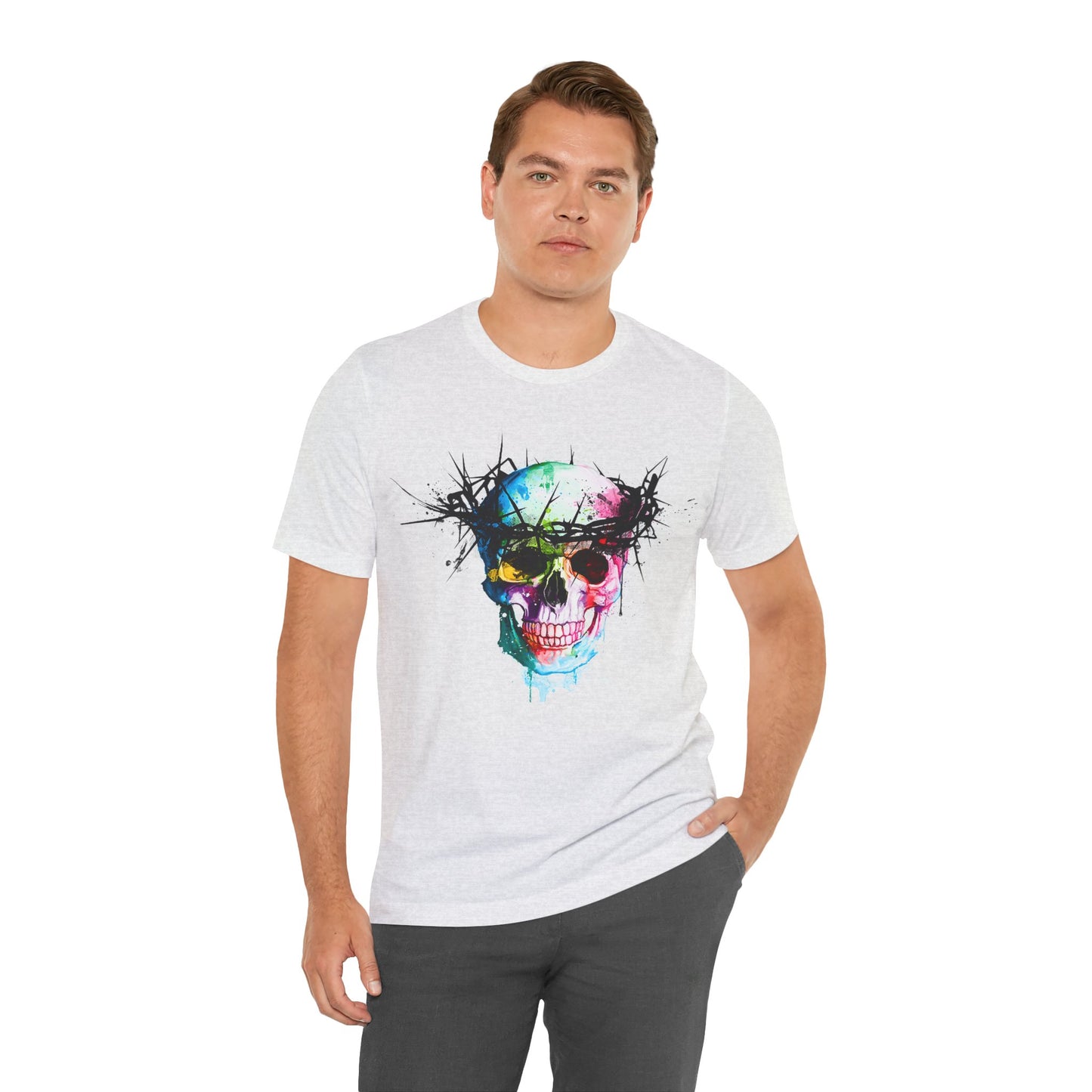 Glowing Grin: Radiant Skull Tee