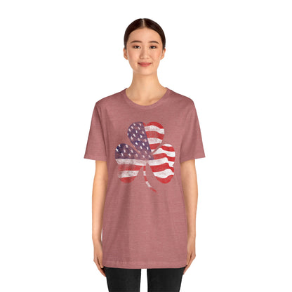 Lucky Land of Liberty: Shamrock Flag Shirt