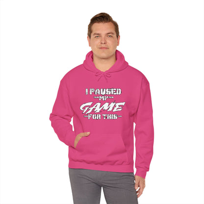 Game Pause Moment: Hoodie of Real-World Interruption