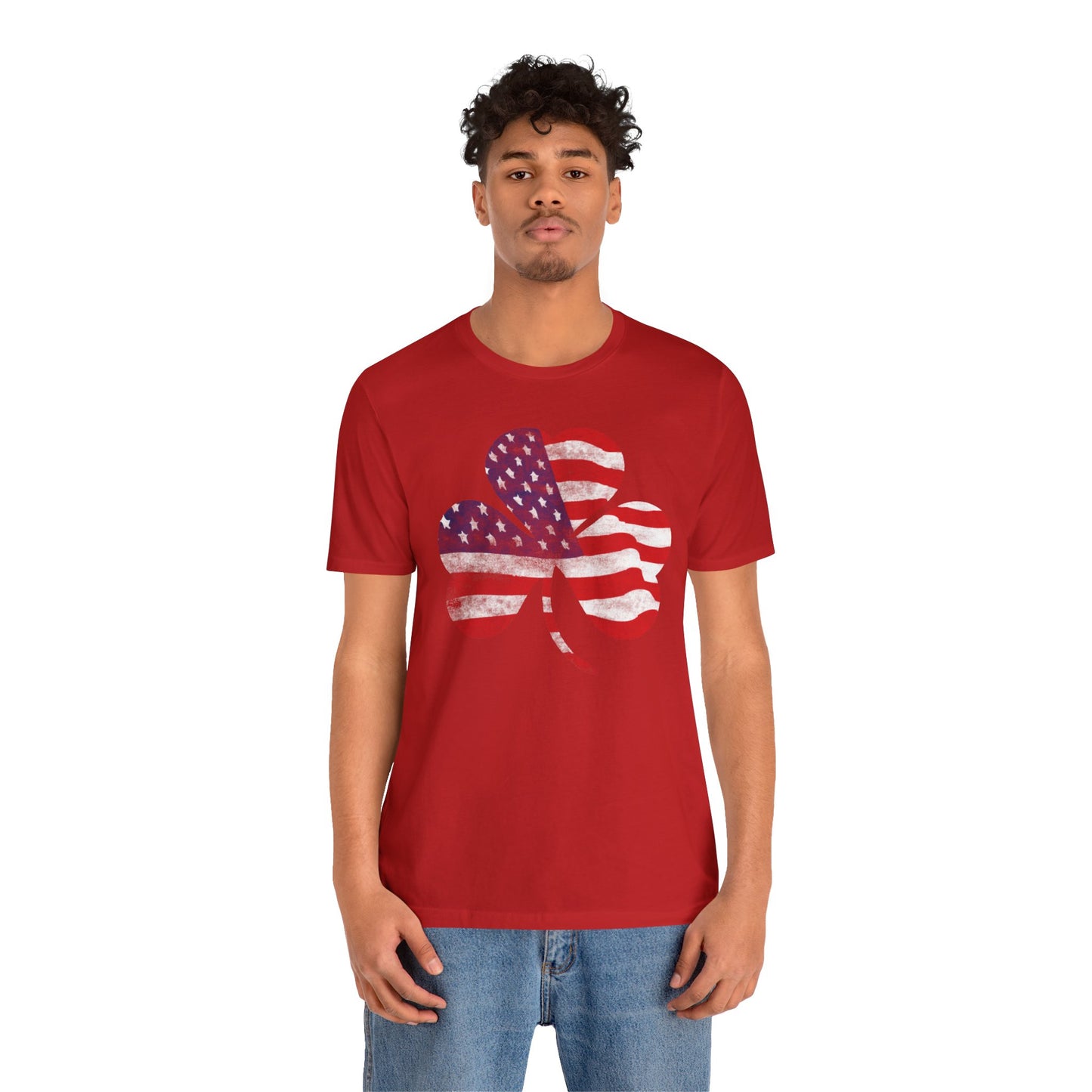 Lucky Land of Liberty: Shamrock Flag Shirt