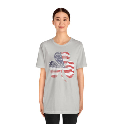 Lucky Land of Liberty: Shamrock Flag Shirt