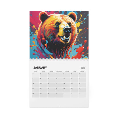 Animal Chromatics : A Vivid Splash Calendar